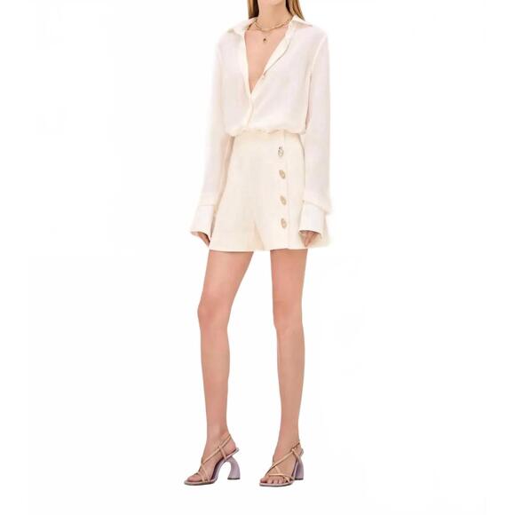 ALEXIS Tops - NEW ALEXIS pat long-sleeve blouse in ivory